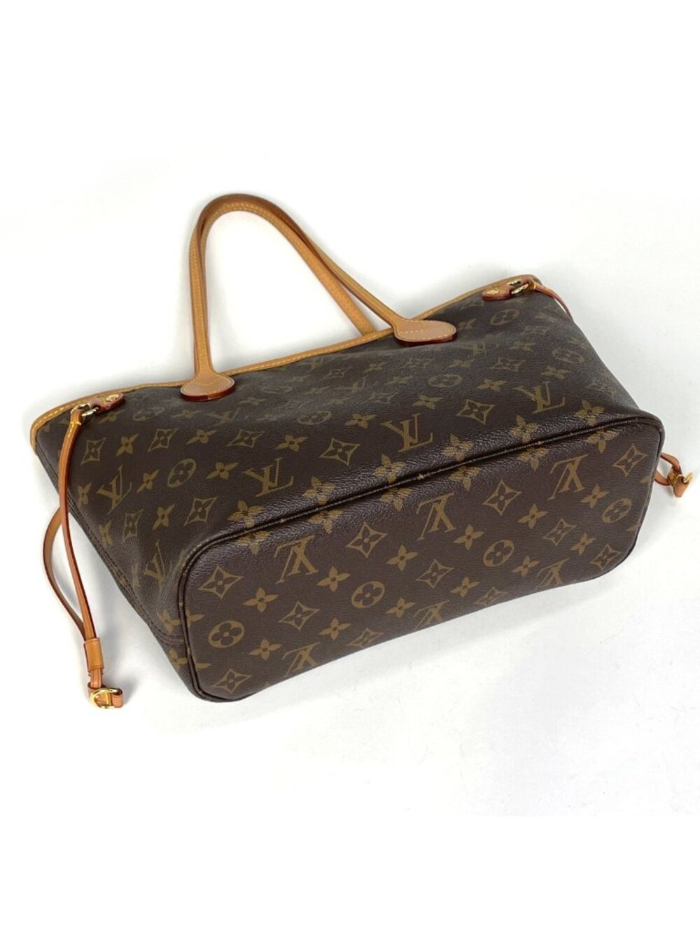 Louis Vuitton Neverfull PM Tote Monogram Brown Beige - Picture 2 of 8